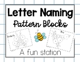 Pattern Block Letter  Naming Math & Literacy Station