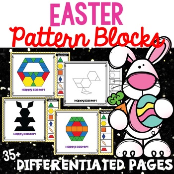 Preview of Pattern Block Mats Easter Activity