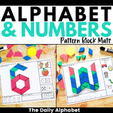 Pattern Block Mats: Alphabet Letters & Numbers Bundle Prin