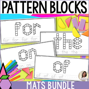 Preview of Pattern Block Mats Morning Stem Tubs Bundle