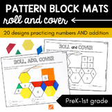 Pattern Block Mats - Roll and Cover (Distance Learning)