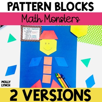 Preview of Pattern Block Monsters | Pattern Block Math Art