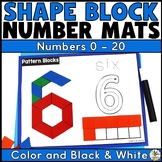 Pattern Block Number Recognition & Formation Mats - Number