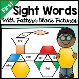 Pattern Block Pictures {1st Grade Dolch List}