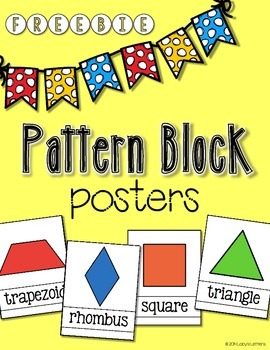 Pattern Block Posters by Primary Pearls