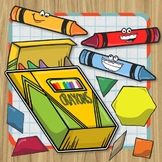 Pattern Block Puzzles - Back to School / August + September