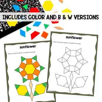 Pattern Block Puzzles for Fall by Time 4 Kindergarten | TpT