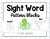 Sight Word Pattern Block Math & Literacy Station