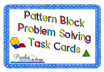 Preview of Pattern Block Task Cards