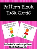 Pattern Block Task Cards, STEM Task Cards, STEM Challenge 