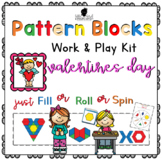 Pattern Block Work & Play Cards VALENTINES DAY