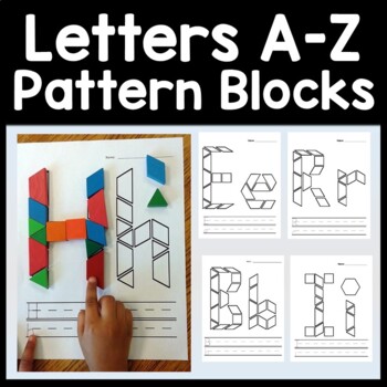 Preview of Freebees Printables for Kindergarten or Preschool with Math Pattern Blocks