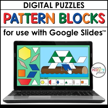 Preview of Pattern Blocks Digital Puzzles for Google Slides