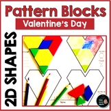 Pattern Blocks - Geometry - Task Cards - Valentine's Day
