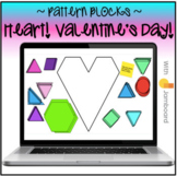 Pattern Blocks Heart Mat - Valentine's Day Jamboard