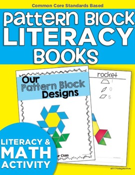 Preview of Pattern Blocks Literacy Books Bundle (Literacy Center Activity)