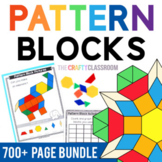 Pattern Blocks Mats & Templates BUNDLE: Alphabet, Animals,
