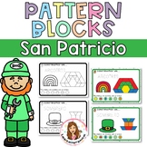 Pattern Blocks San Patricio/ St. Patrick's Day Math Center