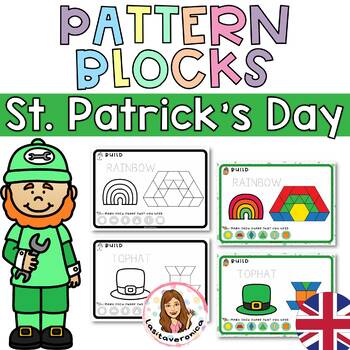 Preview of Pattern Blocks St. Patrick's Day. Math Centers. March. Geometry
