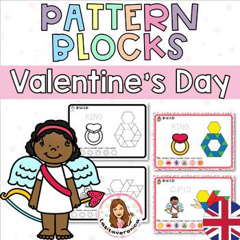 Preview of Pattern Blocks Valentine's Day. Math Centers. February. Geometry