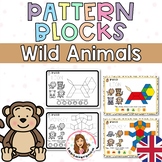 Pattern Blocks. Wild animals. Math Centers. Africa.