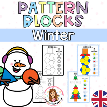 Preview of Pattern Blocks Winter. Math Centers. January. February. Geometry