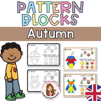 Preview of Pattern Blocks fall/autumn. Math centers. Geometry. September. Morning bins