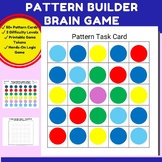 Pattern Builder Logic Game | Visual Pattern Puzzles | Math Center Activity