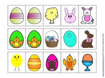 Easter Pattern Cards by Sue's Study Room | Teachers Pay Teachers