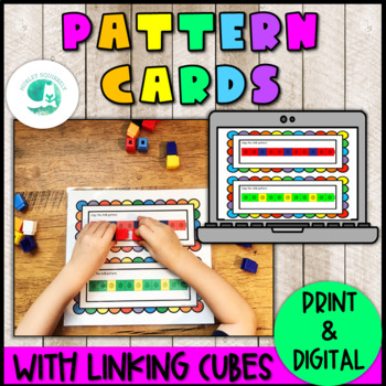 Preview of Pattern Cards using Linking Cubes | DIGITAL and PRINTABLE