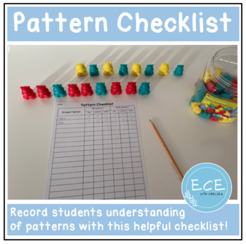 Preview of Pattern Checklist - Early Childhood / Kindy Assessment Resource