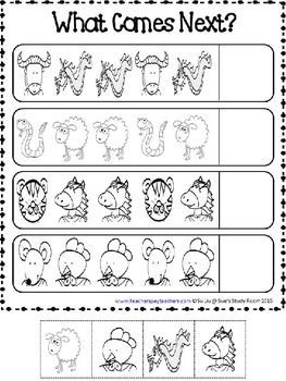 Pattern: Chinese Zodiac Animals Patterns (No Prep Printables) | TpT