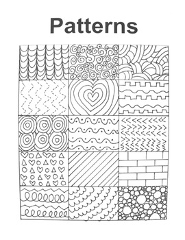 Preview of Pattern Handout for Art Education!