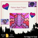 Pattern Heart Art Project - Valentine's Day Activity