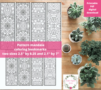 Printable Mandala Coloring Bookmarks