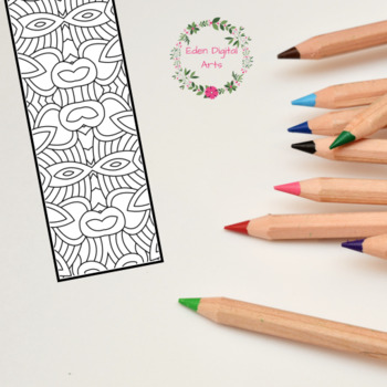 Printable Mandala Coloring Bookmarks