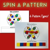 Pattern Math Activity for Extending Patterns - Spin A Pattern with 6 Patterns
