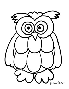 Pattern Owl: Coloring Sheet by McCraftyArt | TPT