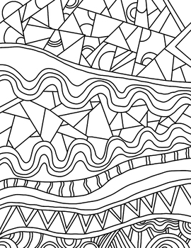 Preview of Pattern Play Coloring Page By Emilianar house