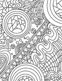 Pattern Play Coloring Page For students by Emilianar house