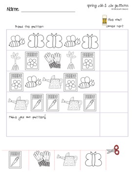 Pattern Printables: Seasonal Themed by Homegrown Learning | TPT