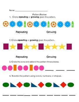 Preview of Pattern Review/Assessment