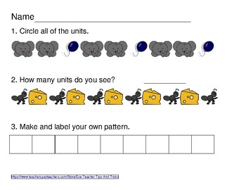 Preview of Pattern Review Worksheets