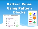 Pattern Rules Question Worksheets! Using Pattern Blocks!