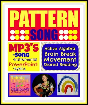 Preview of "Pattern Song" Brain Break, Shared Reading 'Follow Directions' Math Song