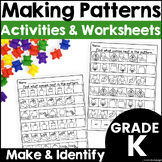 Math Pattern Creation and Recognition Worksheets and Activ