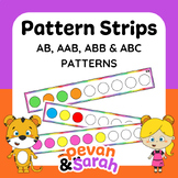 Pattern Strips | Repeating AB, AAB, ABB and ABC activity c