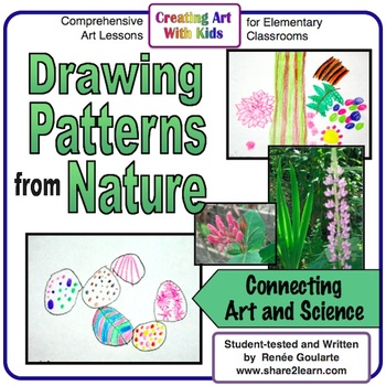 Download Art Lesson Drawing Patterns from Nature Science Integrated | TpT