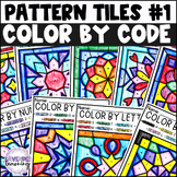 Pattern Tiles #1 Color by Codes - Color by Number - Color 