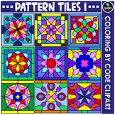 Pattern Tiles 1 - Coloring By Code Clip Art Set {Educlips 